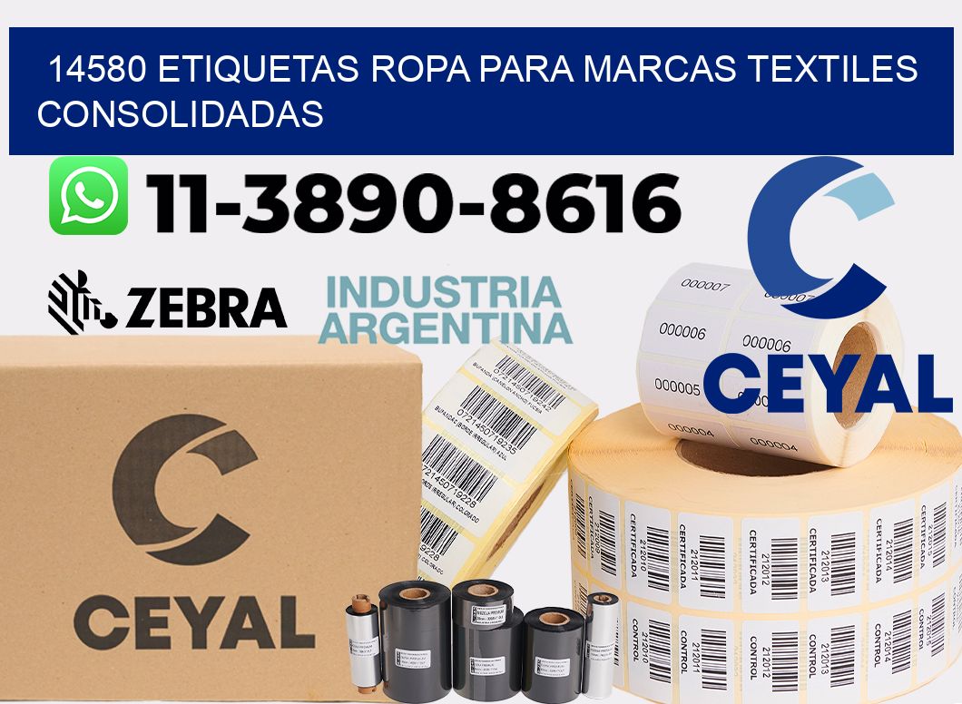14580 Etiquetas ropa para marcas textiles consolidadas