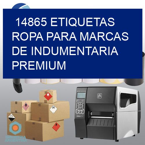 14865 Etiquetas ropa para marcas de indumentaria premium