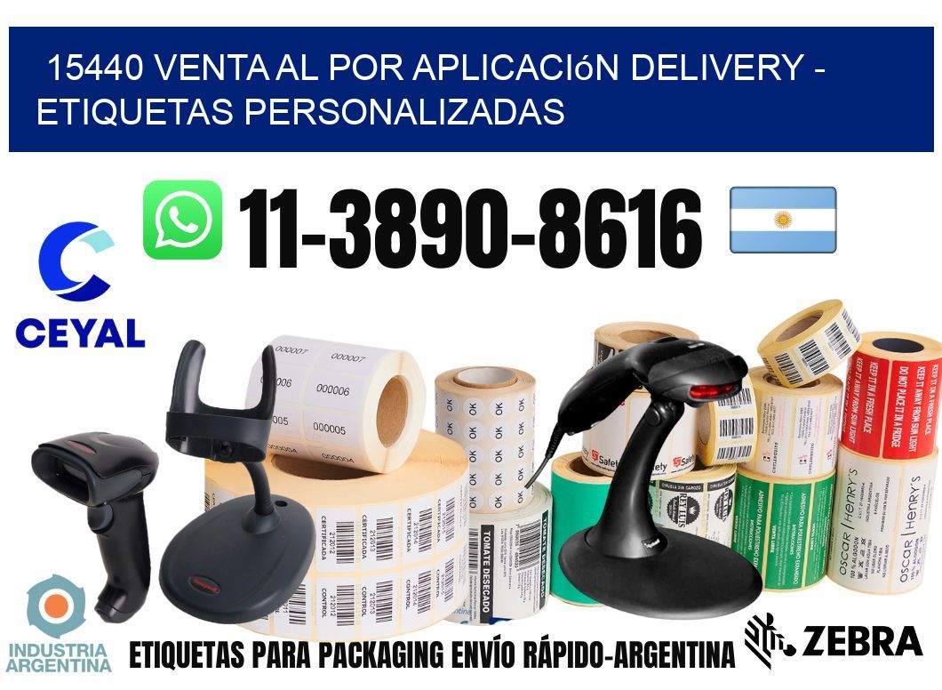 15440 Venta al Por Aplicación delivery - Etiquetas Personalizadas
