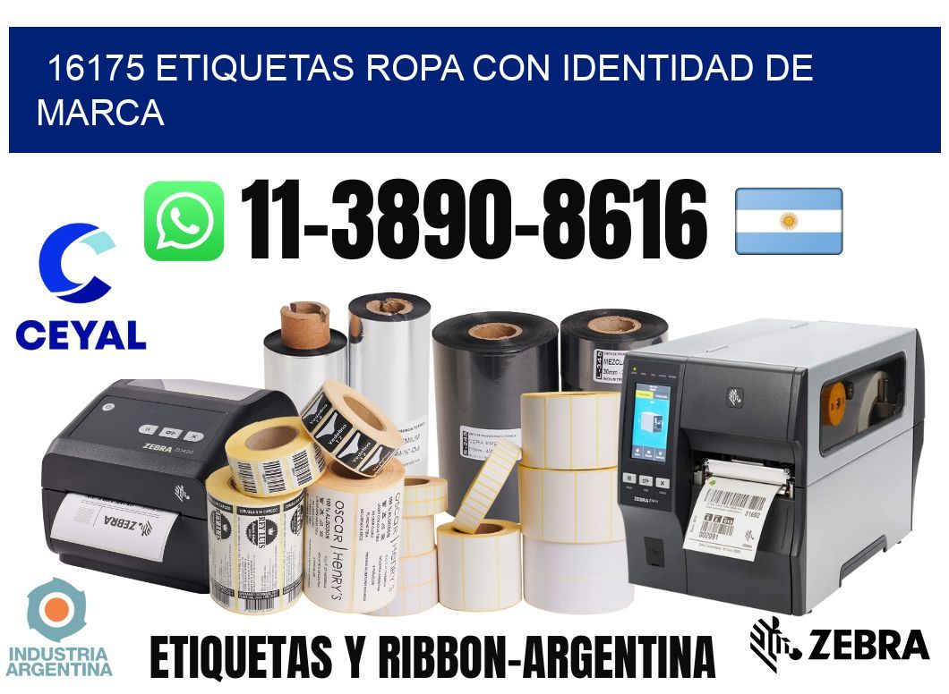 16175 Etiquetas ropa con identidad de marca