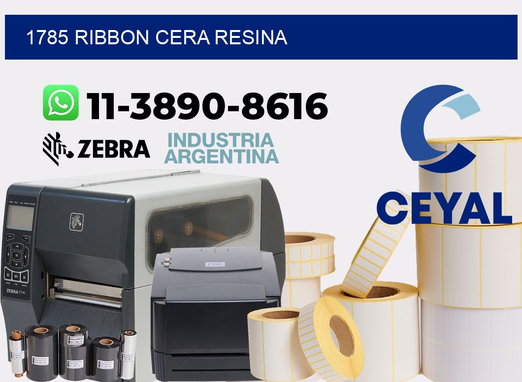 1785 ribbon cera resina