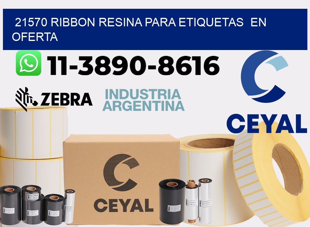 21570 ribbon resina para etiquetas  en oferta