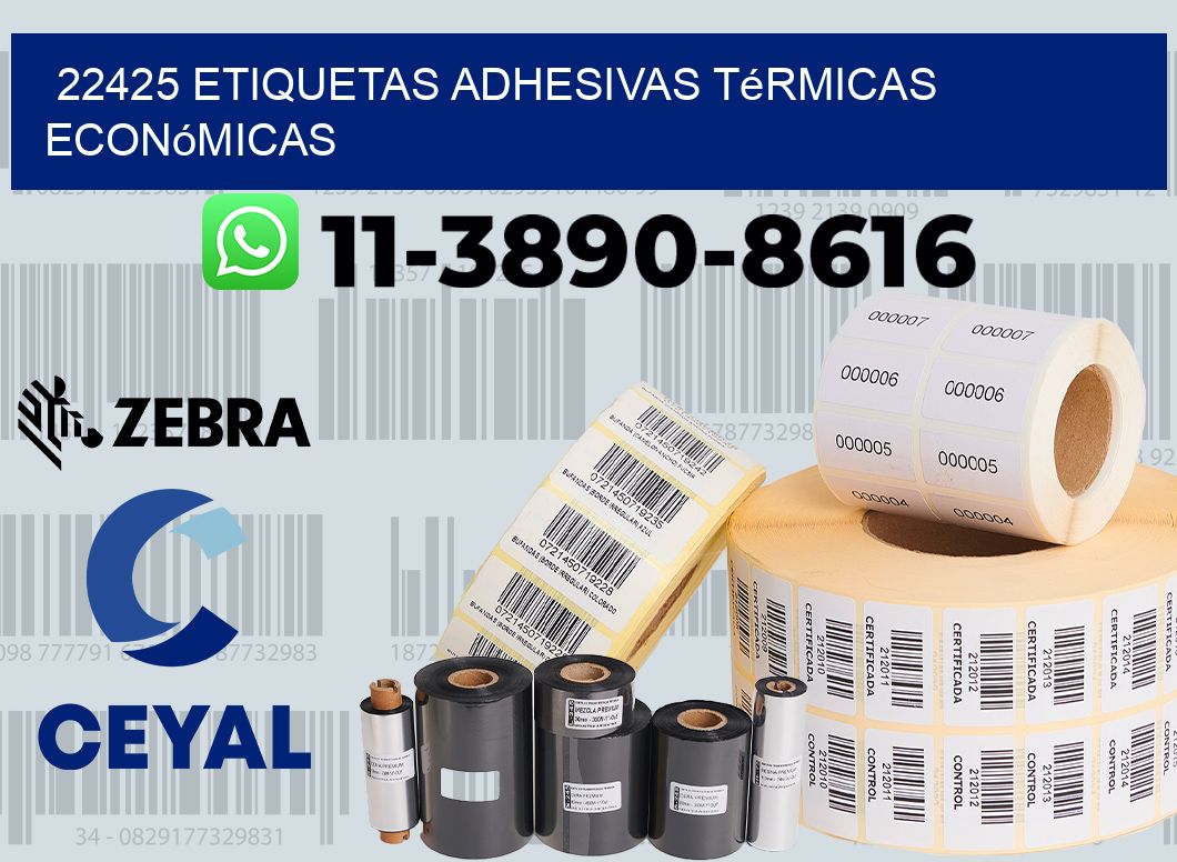 22425 etiquetas adhesivas térmicas económicas