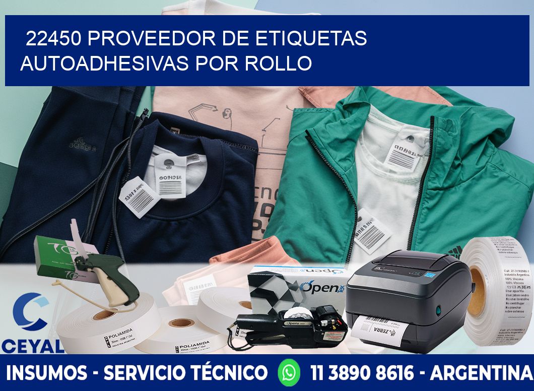 22450 proveedor de etiquetas  autoadhesivas por rollo