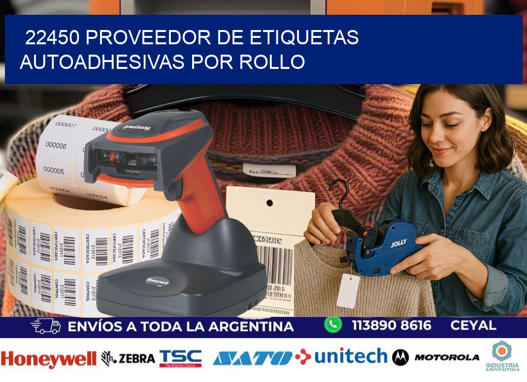 22450 proveedor de etiquetas autoadhesivas por rollo
