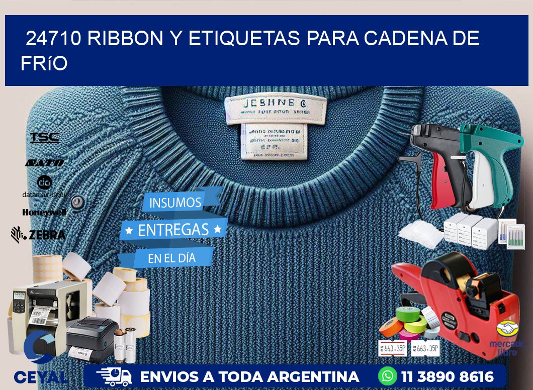 24710 ribbon y etiquetas para cadena de frío