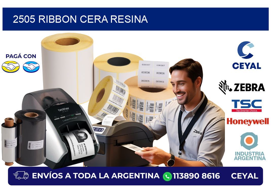 2505 ribbon cera resina