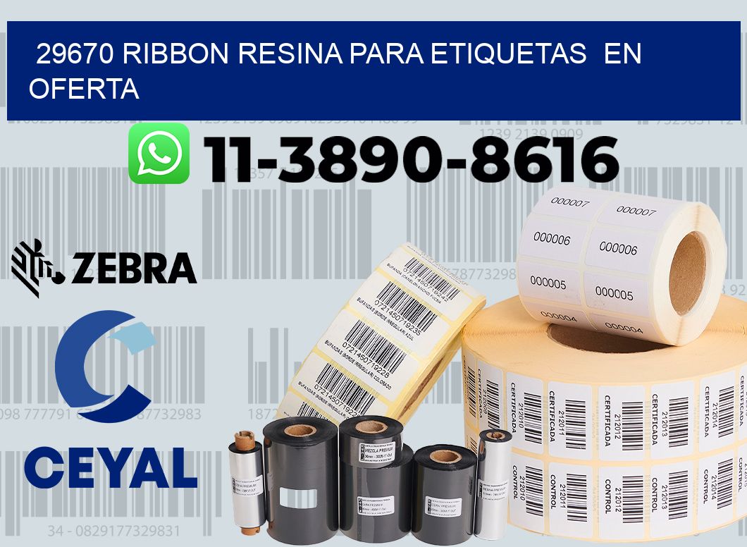 29670 ribbon resina para etiquetas  en oferta