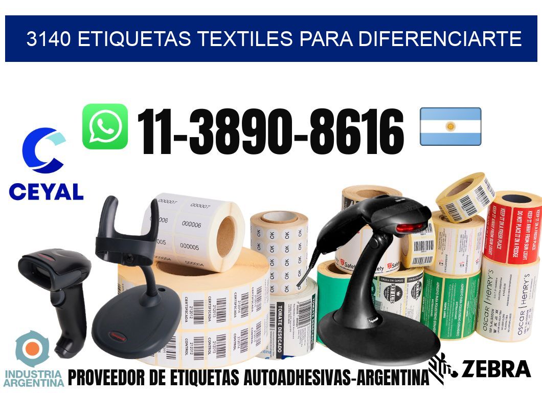 3140 Etiquetas textiles para diferenciarte
