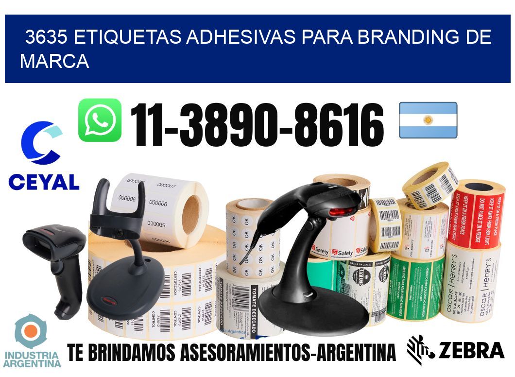3635 Etiquetas adhesivas para branding de marca