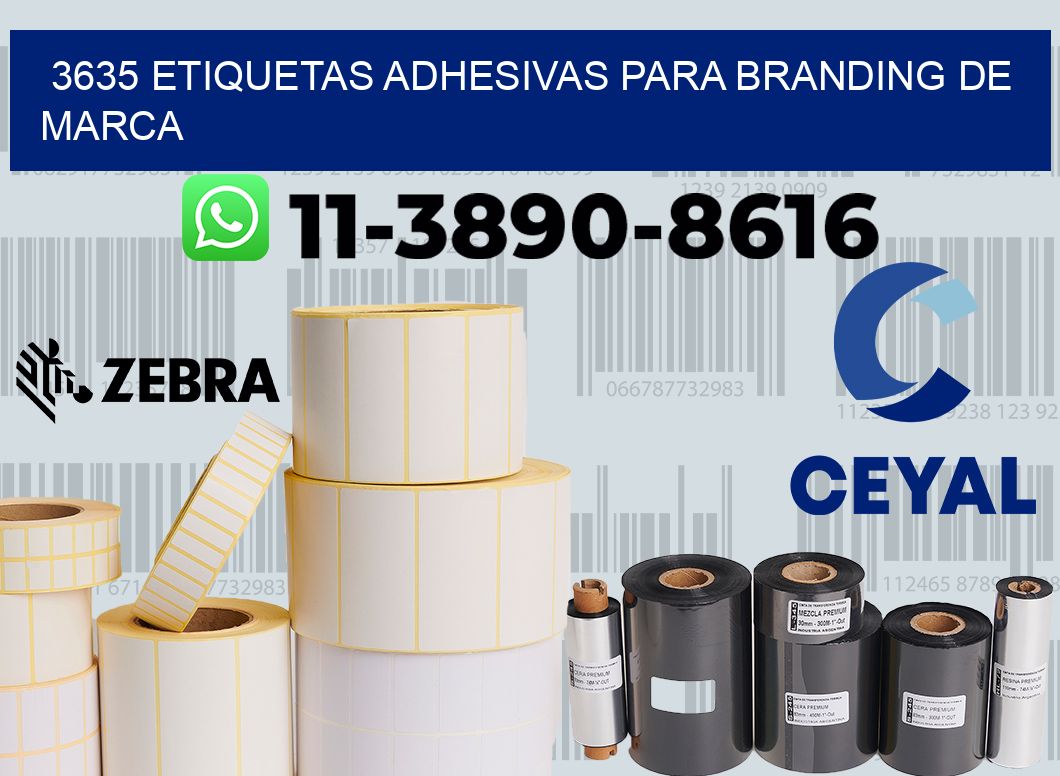 3635 Etiquetas adhesivas para branding de marca