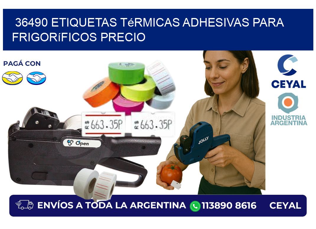 36490 etiquetas térmicas adhesivas para frigoríficos precio