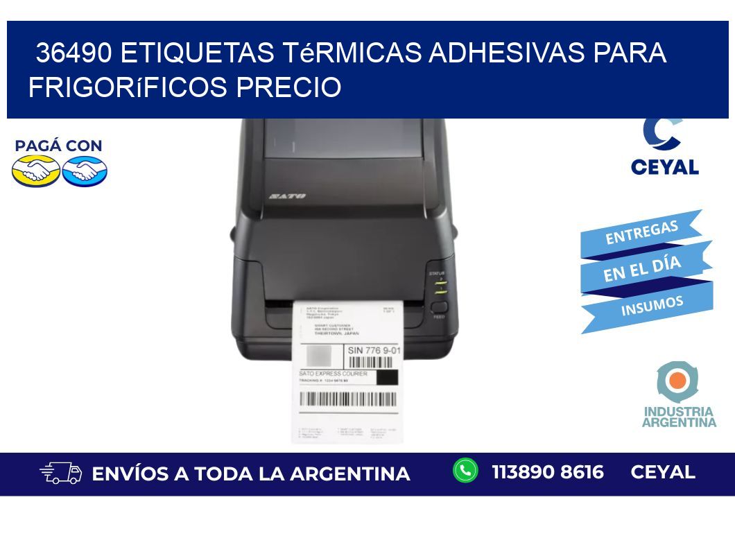 36490 etiquetas térmicas adhesivas para frigoríficos precio