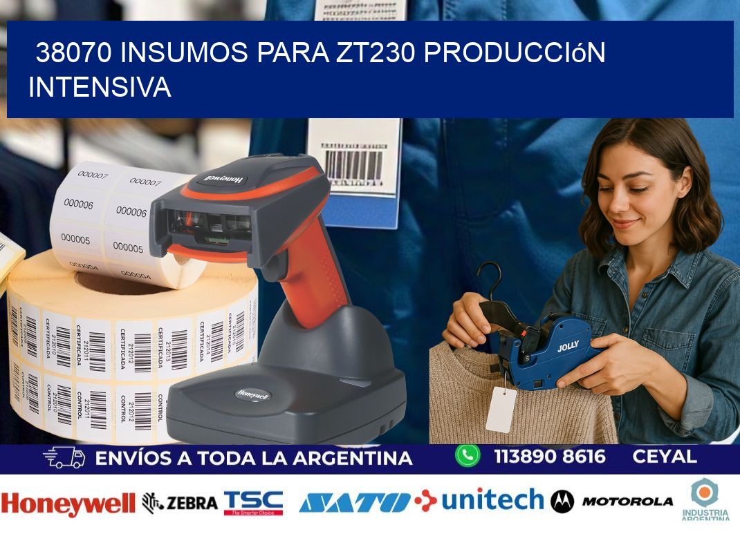 38070 insumos para zt230 producción intensiva