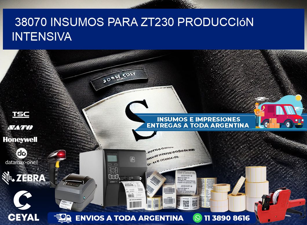 38070 insumos para zt230 producción intensiva