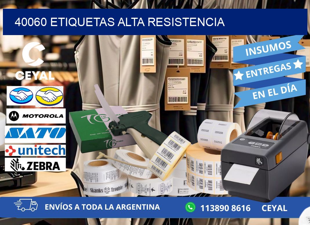 40060 etiquetas alta resistencia