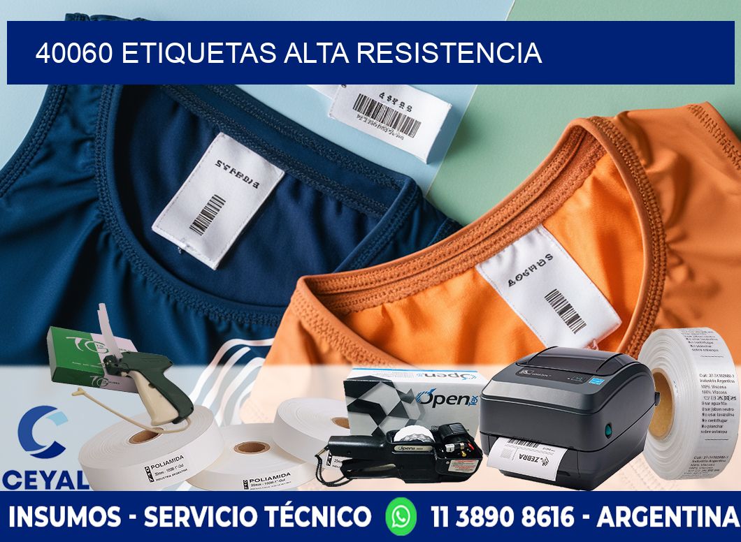40060 etiquetas alta resistencia