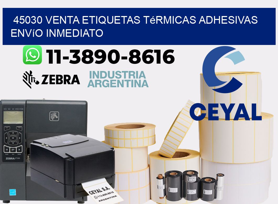 45030 venta etiquetas térmicas adhesivas envío inmediato