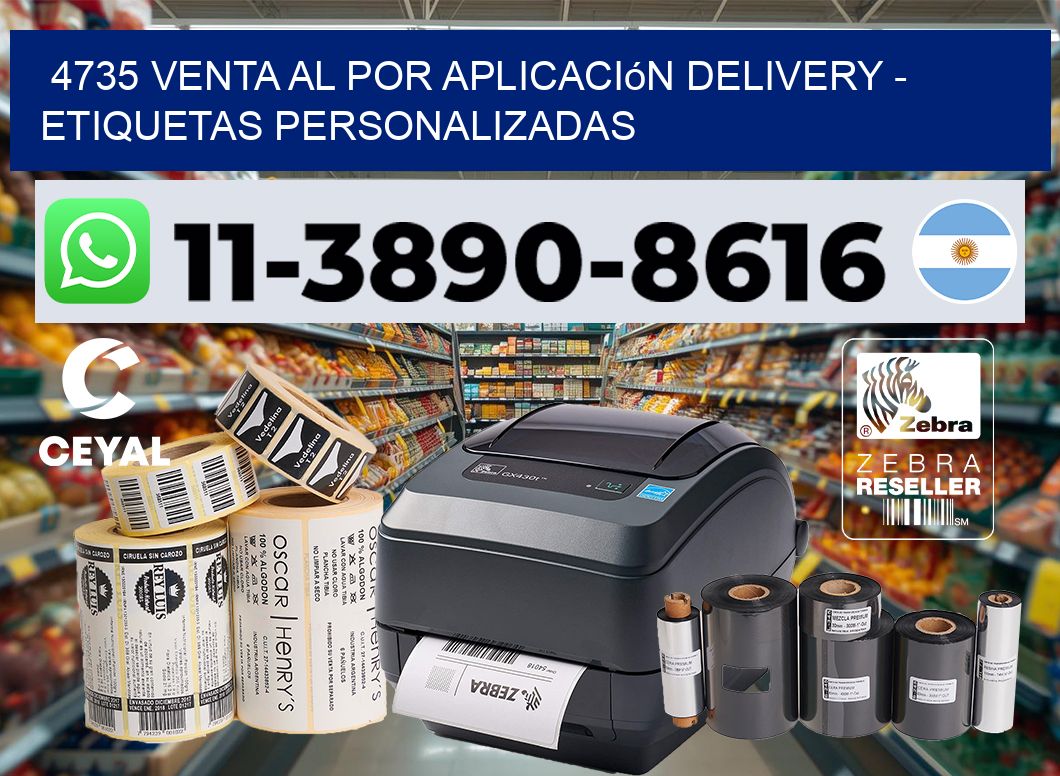 4735 Venta al Por Aplicación delivery – Etiquetas Personalizadas