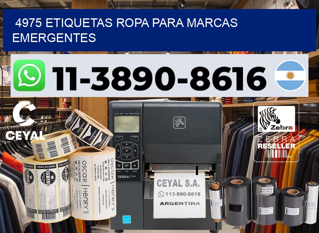4975 Etiquetas ropa para marcas emergentes
