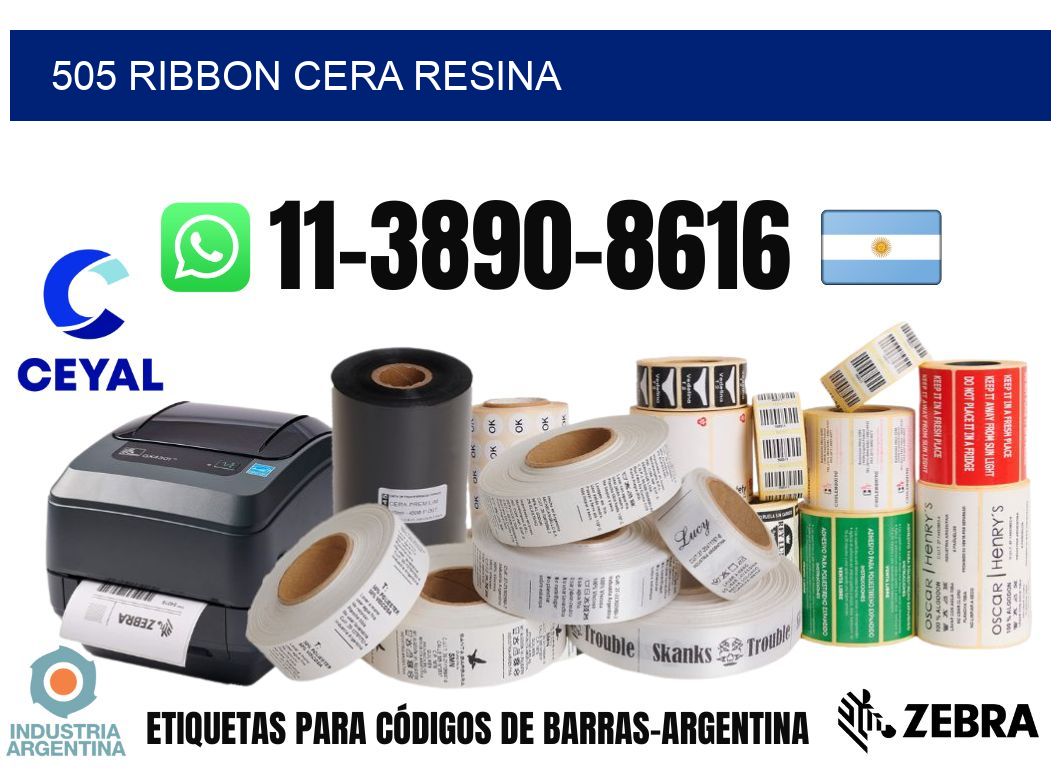 505 ribbon cera resina