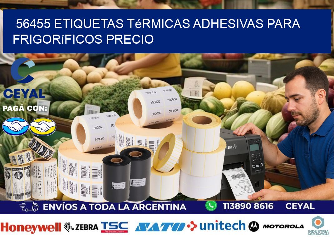 56455 etiquetas térmicas adhesivas para frigoríficos precio