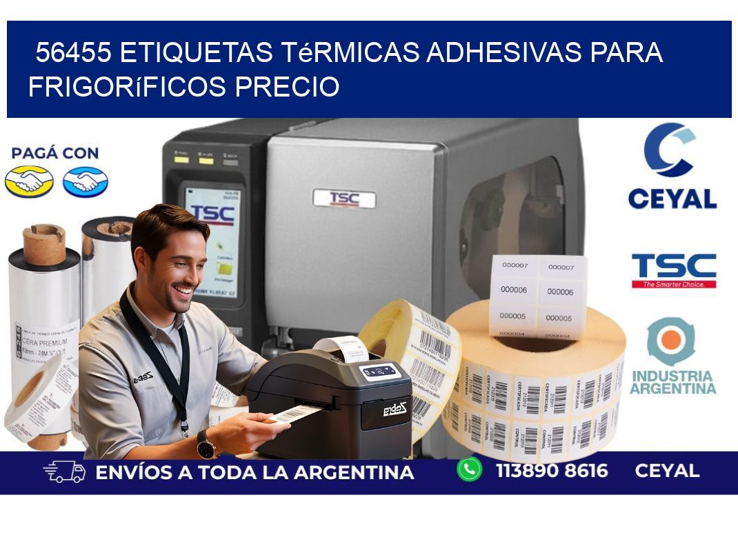 56455 etiquetas térmicas adhesivas para frigoríficos precio