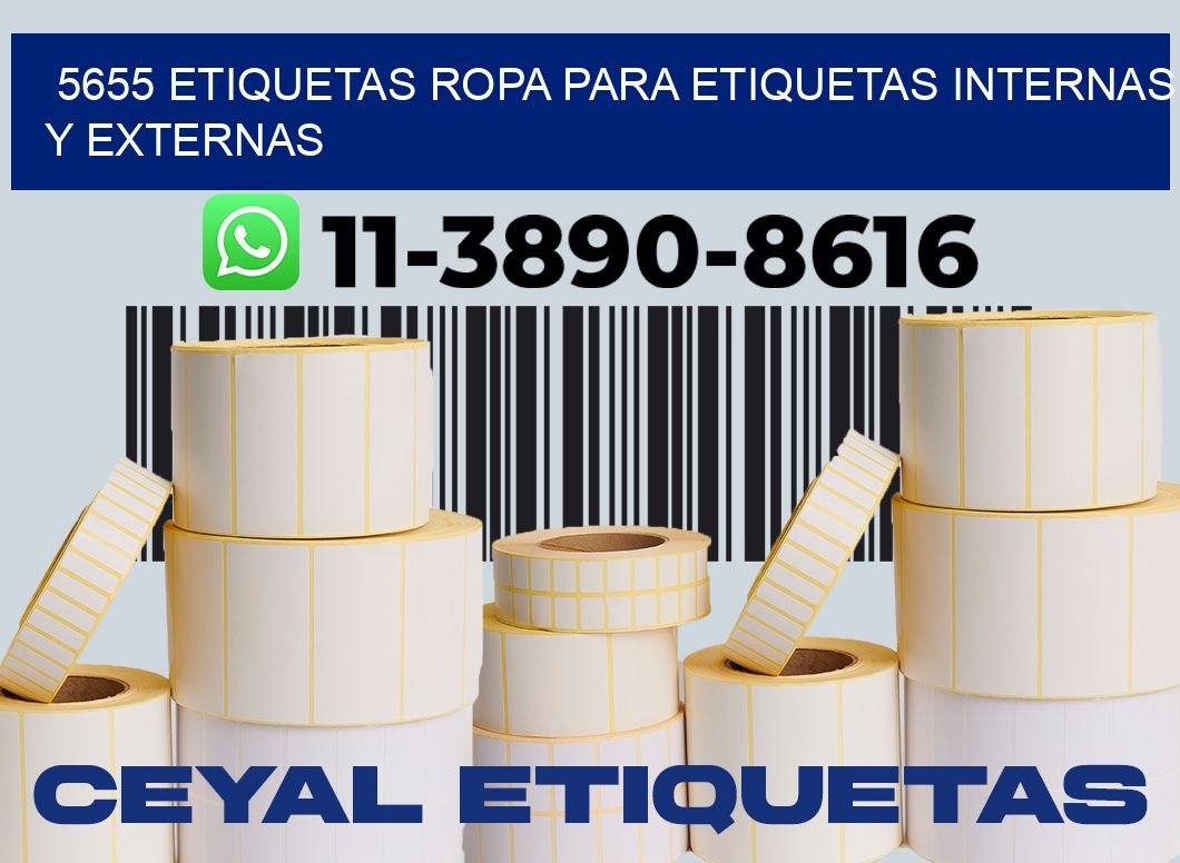 5655 Etiquetas ropa para etiquetas internas y externas