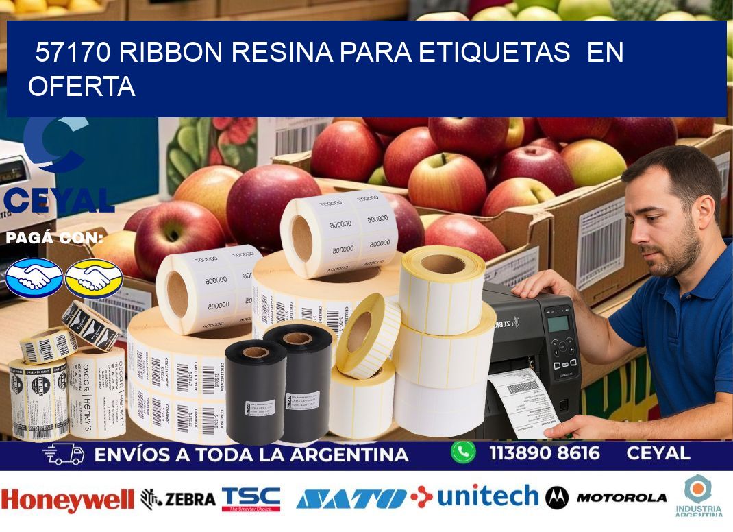 57170 ribbon resina para etiquetas en oferta