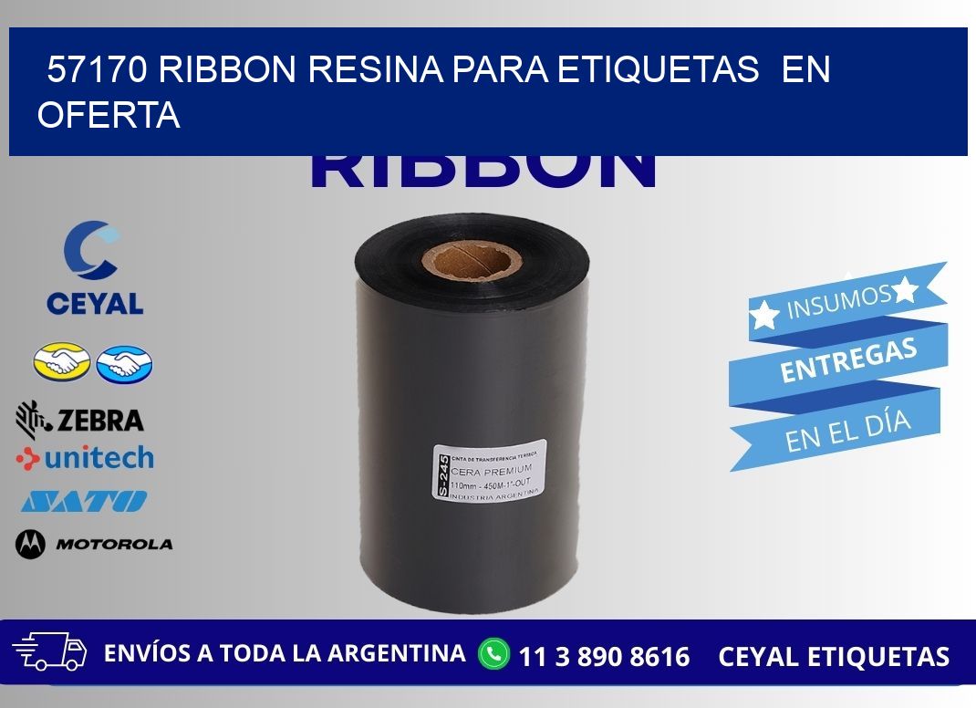 57170 ribbon resina para etiquetas en oferta