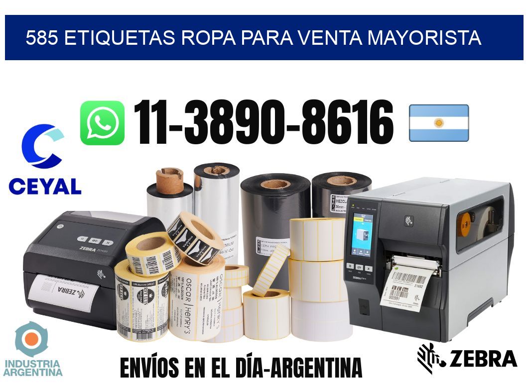 585 Etiquetas ropa para venta mayorista