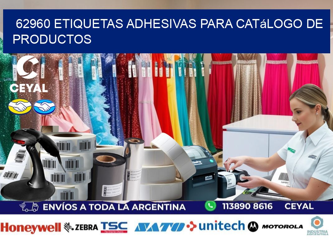 62960 etiquetas adhesivas para catálogo de productos