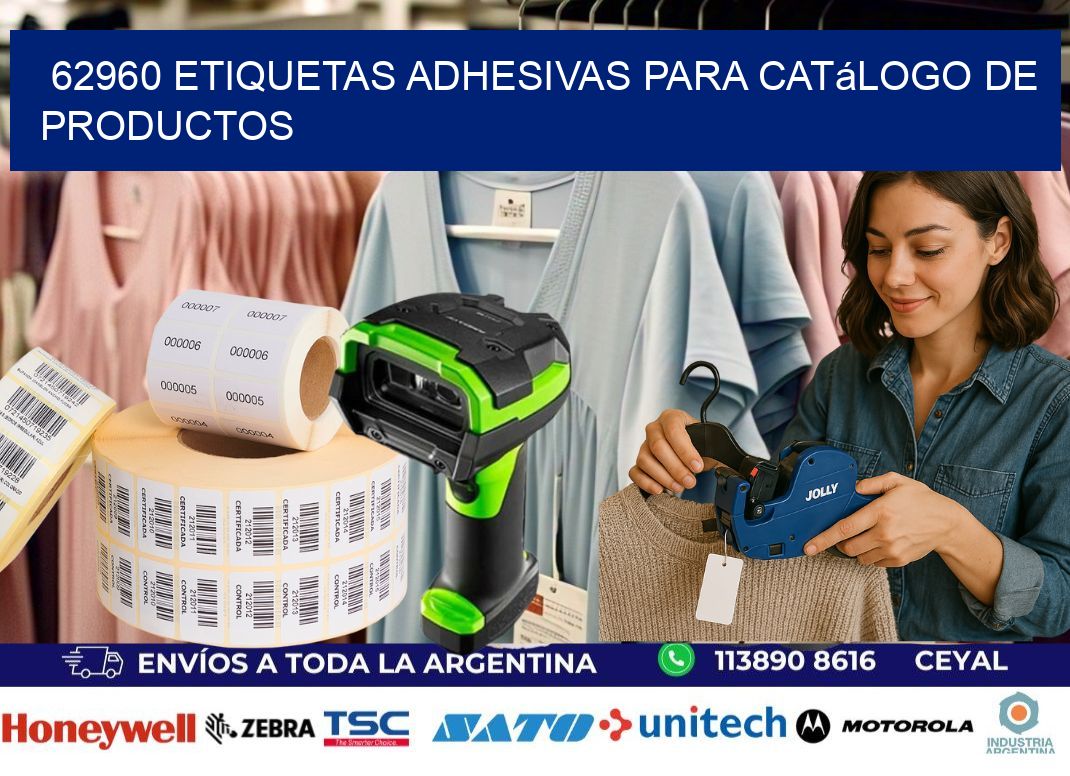 62960 etiquetas adhesivas para catálogo de productos