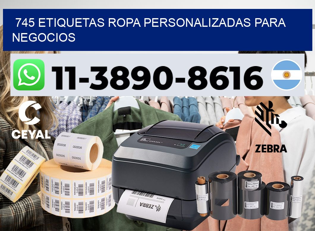 745 Etiquetas ropa personalizadas para negocios
