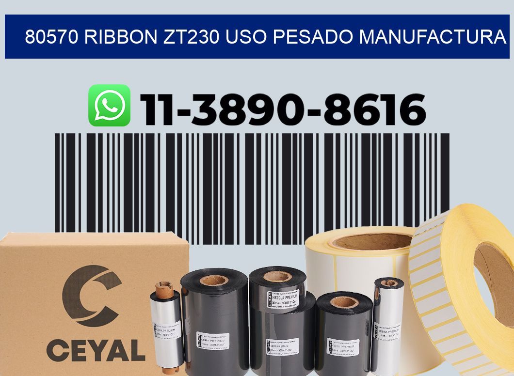 80570 ribbon zt230 uso pesado manufactura