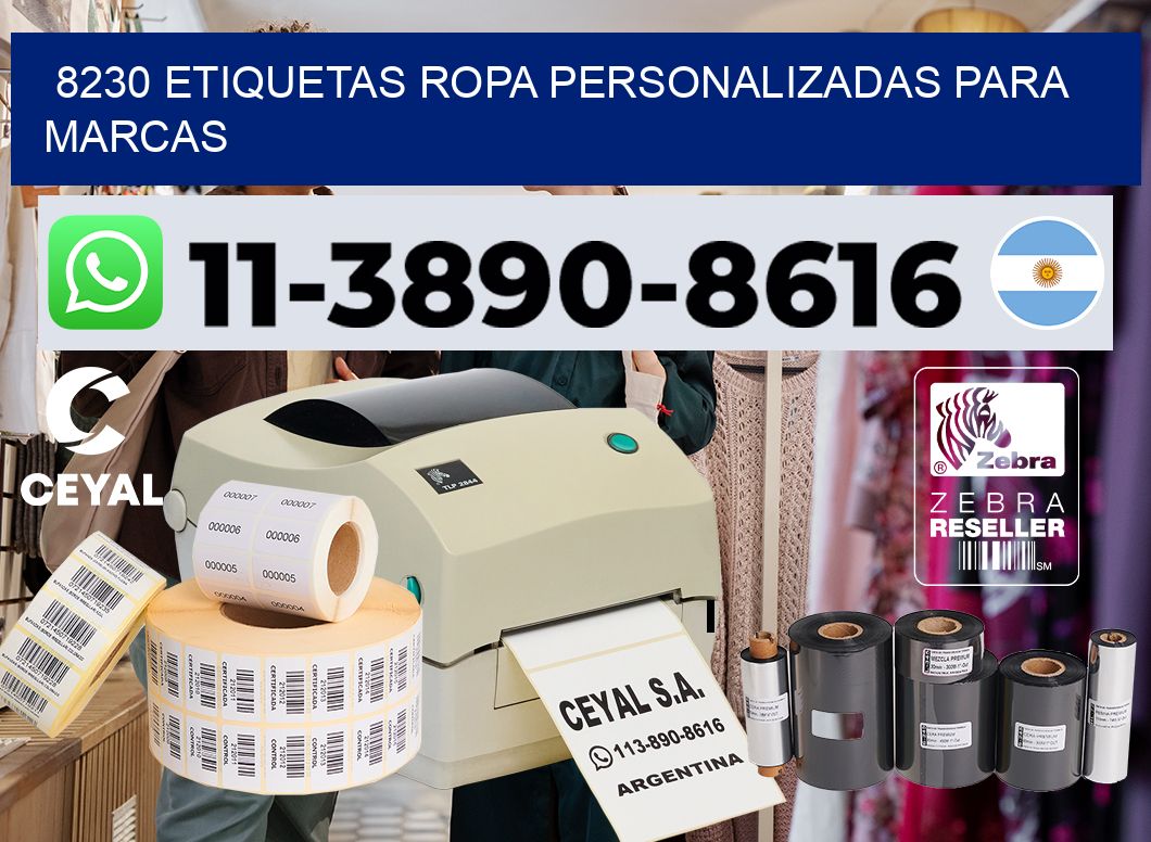 8230 Etiquetas ropa personalizadas para marcas