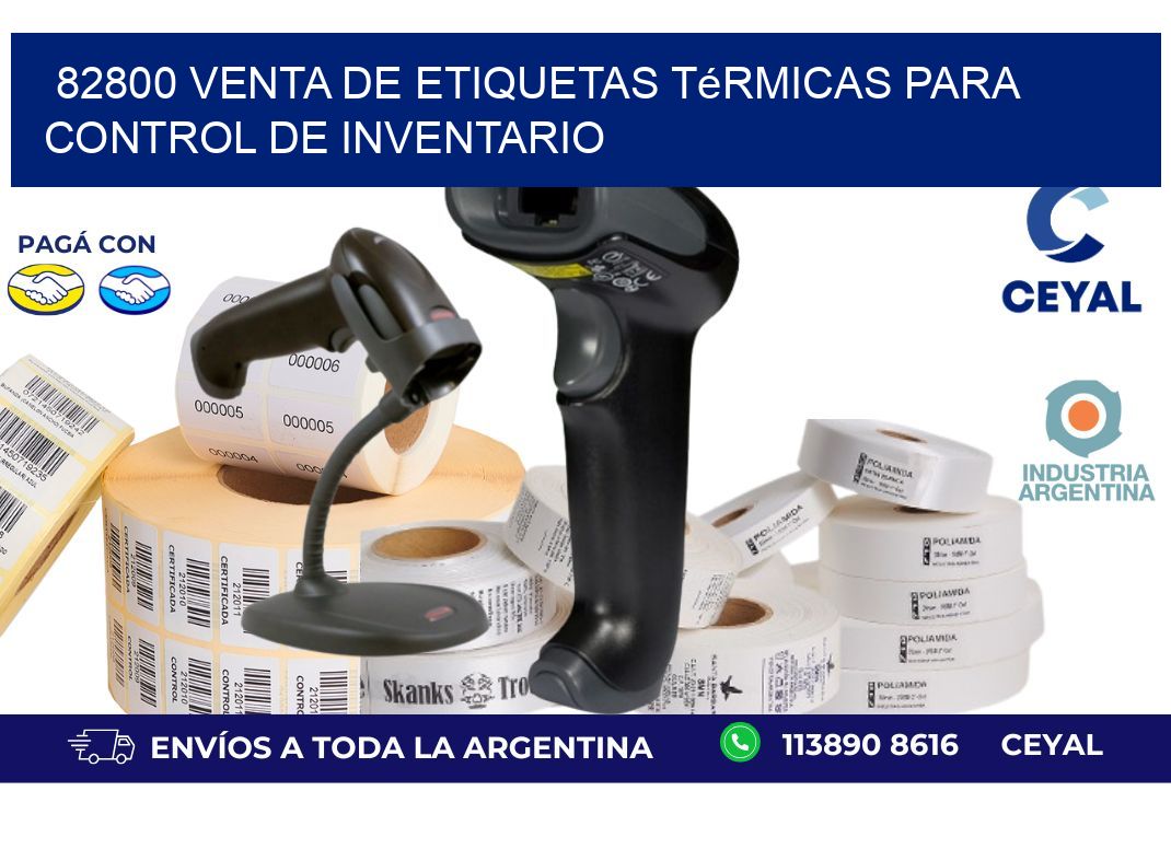 82800 venta de etiquetas térmicas para control de inventario