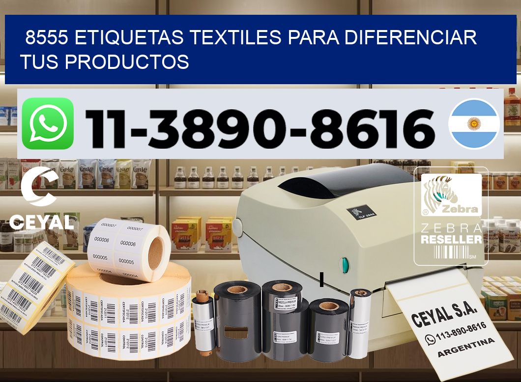 8555 Etiquetas textiles para diferenciar tus productos