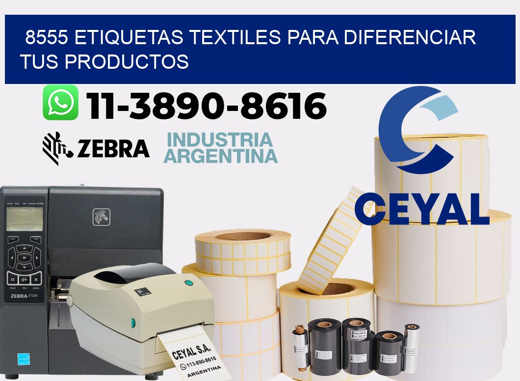 8555 Etiquetas textiles para diferenciar tus productos