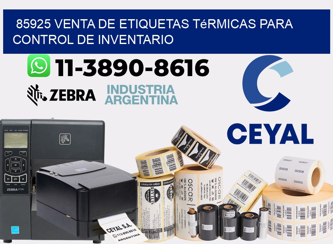 85925 venta de etiquetas térmicas para control de inventario