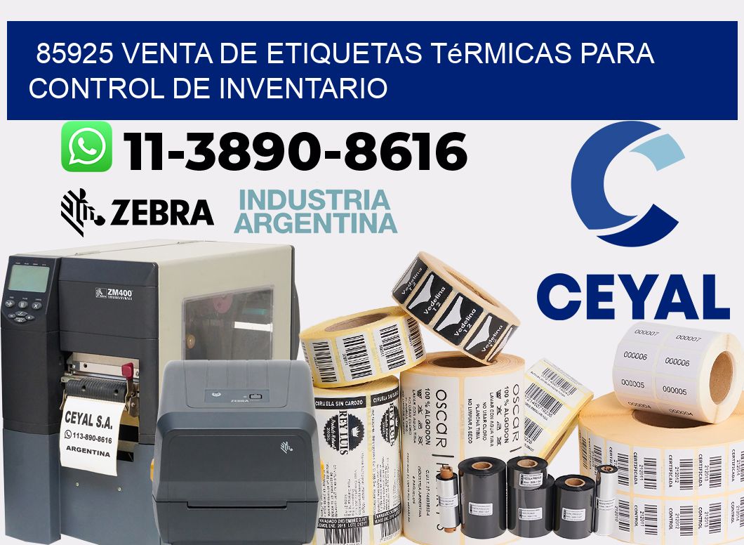 85925 venta de etiquetas térmicas para control de inventario