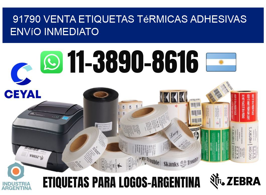 91790 venta etiquetas térmicas adhesivas envío inmediato