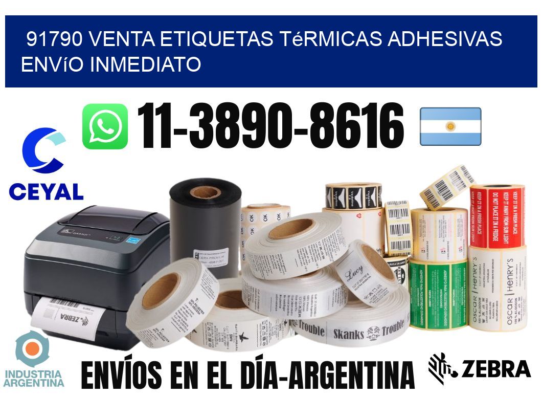 91790 venta etiquetas térmicas adhesivas envío inmediato