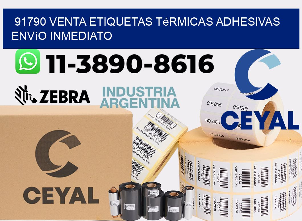 91790 venta etiquetas térmicas adhesivas envío inmediato