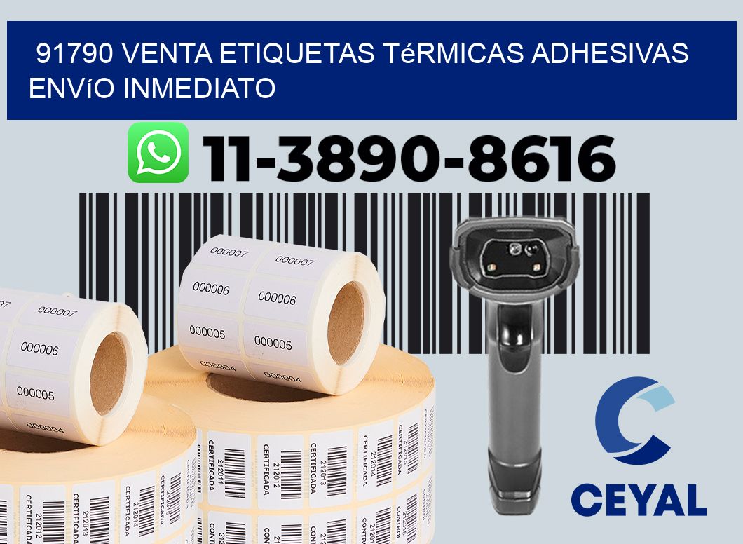 91790 venta etiquetas térmicas adhesivas envío inmediato