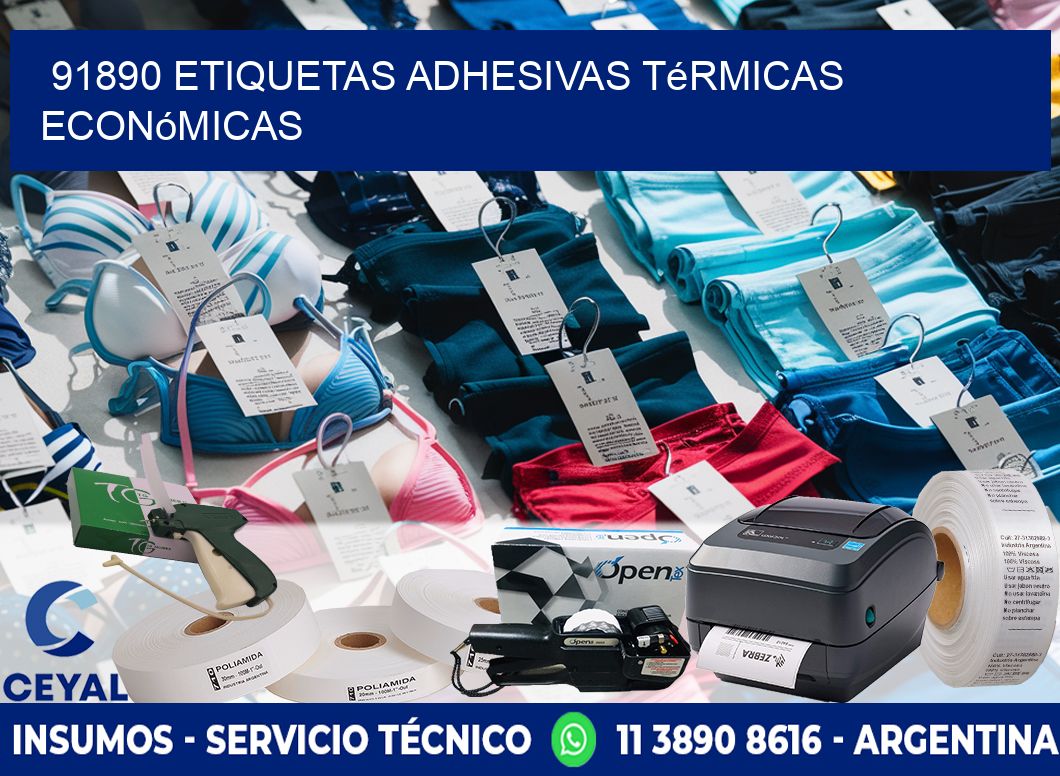 91890 etiquetas adhesivas térmicas económicas