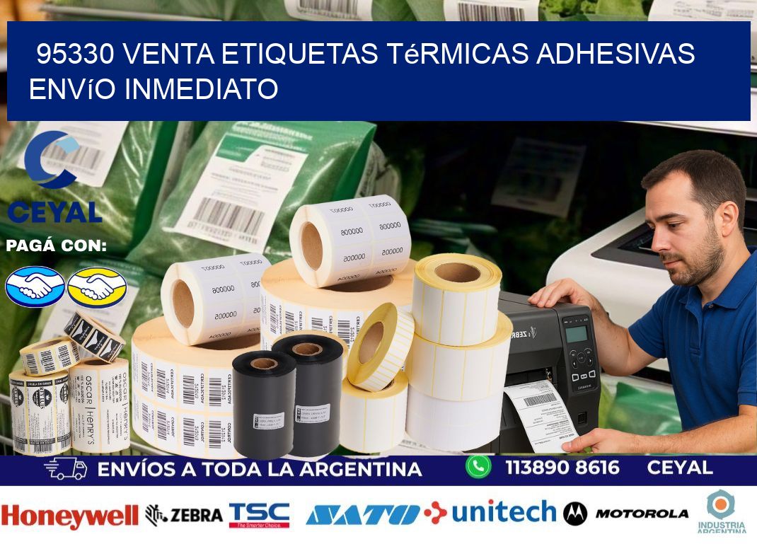 95330 venta etiquetas térmicas adhesivas envío inmediato