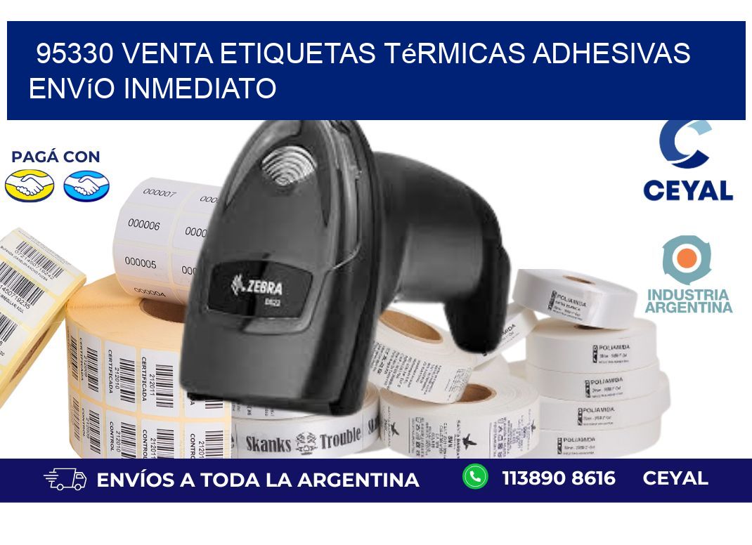 95330 venta etiquetas térmicas adhesivas envío inmediato