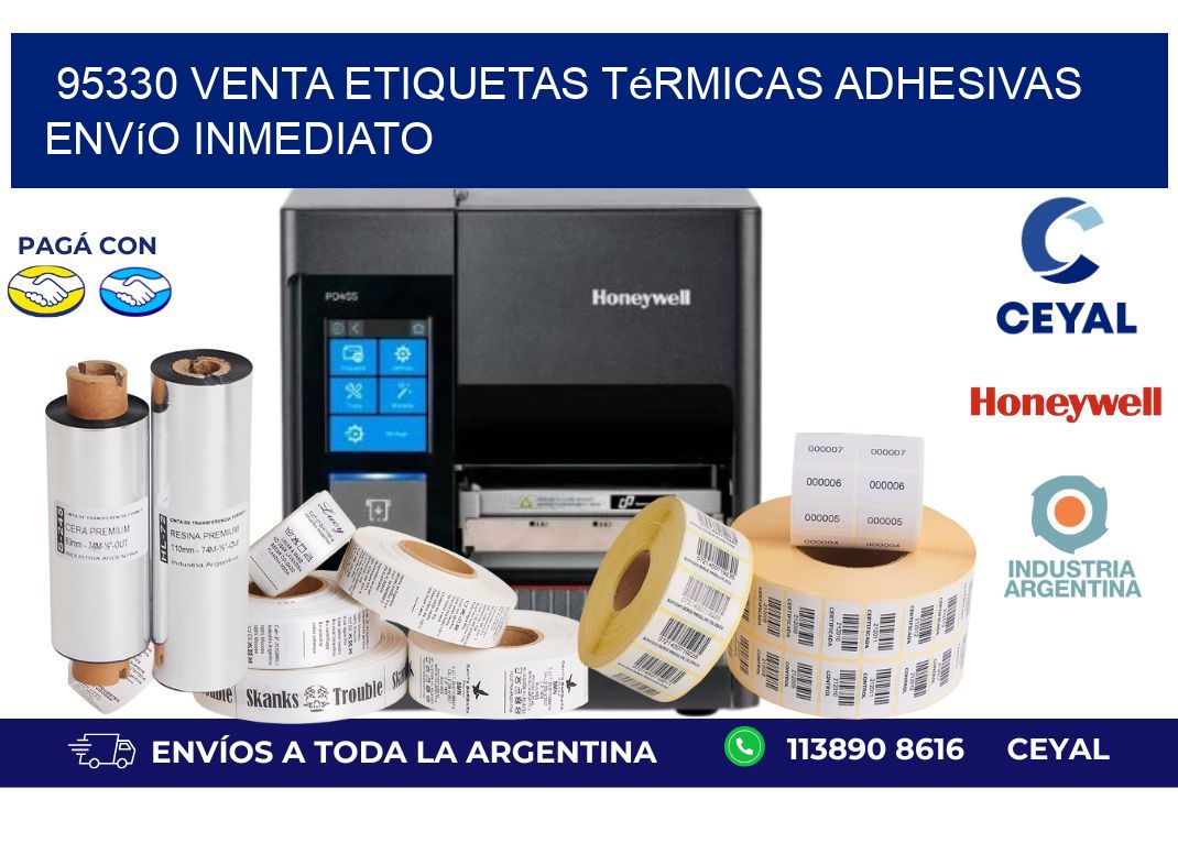 95330 venta etiquetas térmicas adhesivas envío inmediato