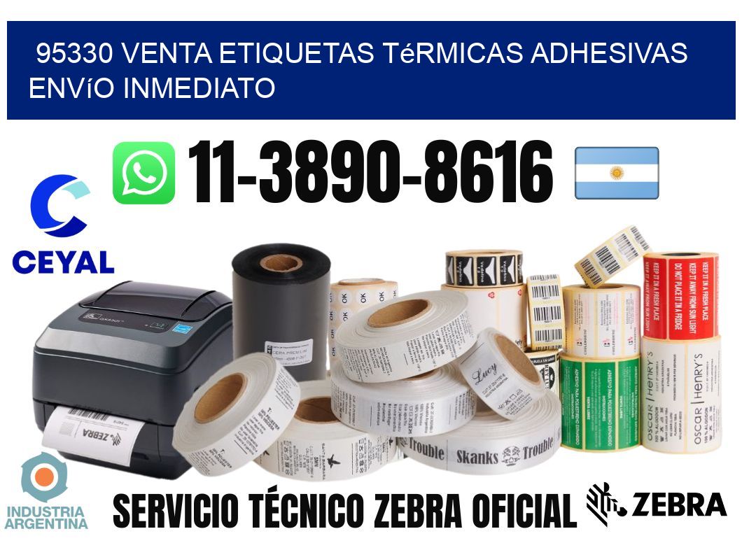 95330 venta etiquetas térmicas adhesivas envío inmediato